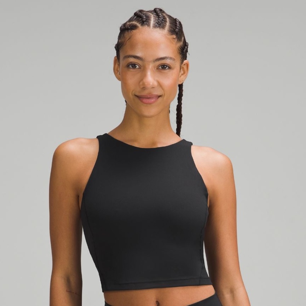 Lululemon align black high neck tank top size 4